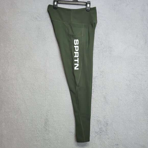 BYLT Leggings Womens Medium Green Essential Legging Mid Rise Side Pockets SPRNT - Picture 7 of 13